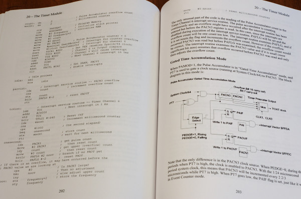 textbook opened
